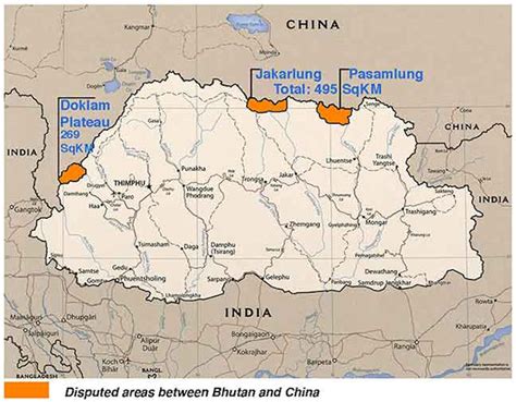 disputed area between bhutan and china